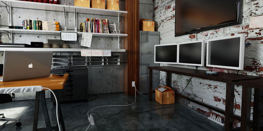 フォトリアルCG 建築パース ワークスペース シミュレーション 02