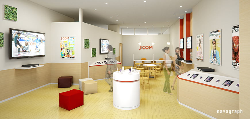 フォトリアルCG 建築パース 店舗パース J:COM 02