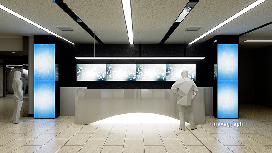 フォトリアルCG 建築パース 展示ブース オフィス 02