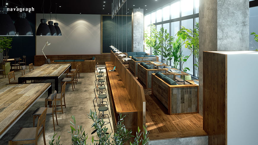 フォトリアルCG 建築パース 長岡データセンター 内観 02