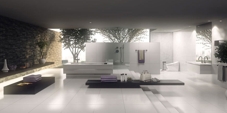 フォトリアルCG 建築パース INAX 時間経過 バスルーム アングル シミュレーション 02