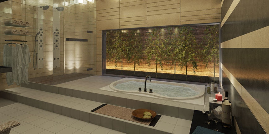 フォトリアルCG 建築パース INAX 時間経過 バスルーム アングル シミュレーション 09