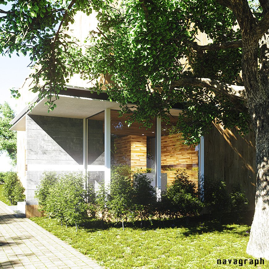 フォトリアルCG 建築パース ファサード 外観 02